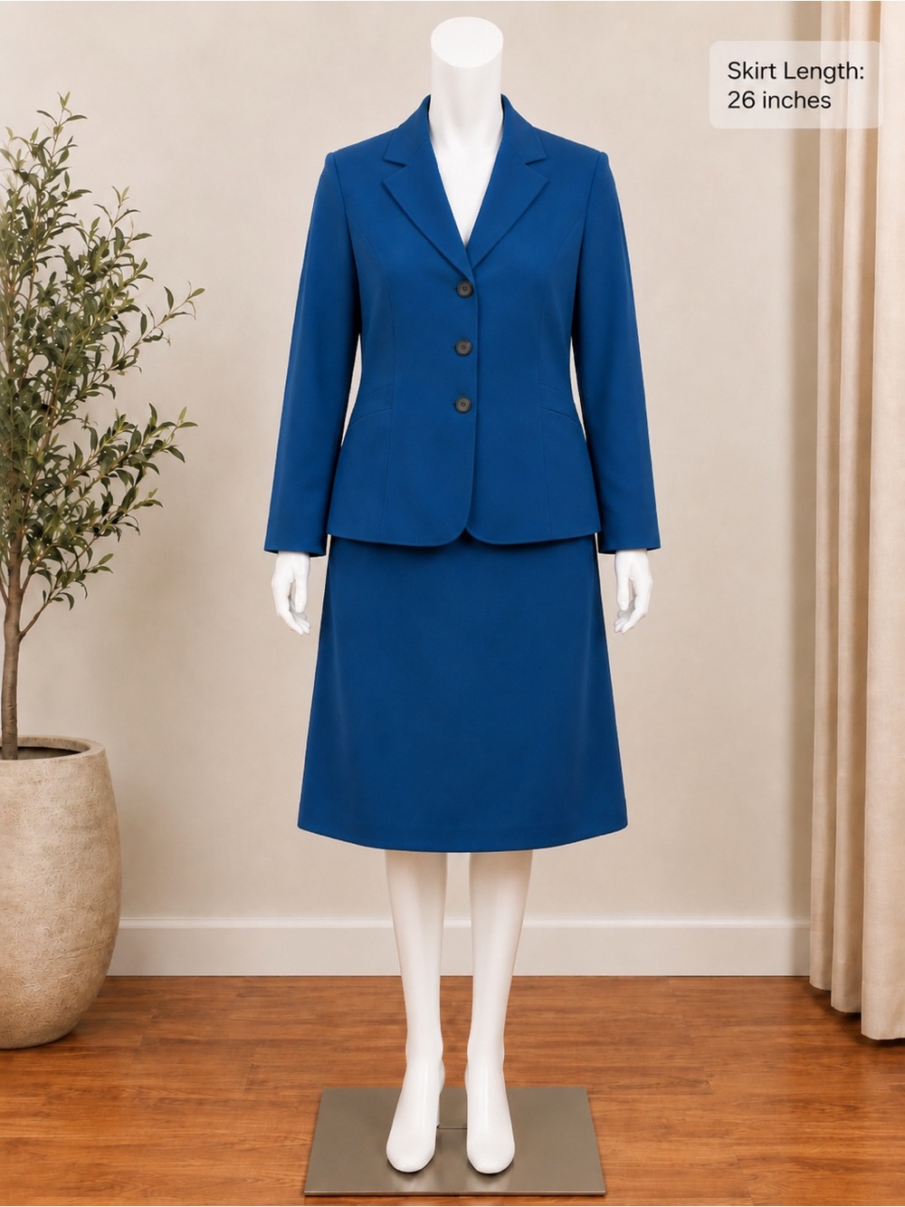 Emily 20W Teal Skirt Suit Plus Size Career Office Church Business Wear